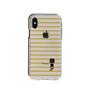 DPARKS iPhone XS / X �\�t�g�N���A�P�[�X �{�[�_�[�l�R �C�G���[(DS14781i58) �d����݌ɕi[���[���֑Ώۏ��i]