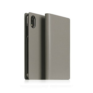 SLG Design iPhone XR Calf Skin Leather Diary �O���[(SD15470i61) �d����݌ɕi[���[���֑Ώۏ��i]