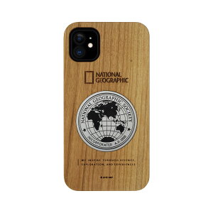 National Geographic iPhone 11 Metal-Deco Wood Case �`�F���[�E�b�h(NG17172i61R) �d����݌ɕi