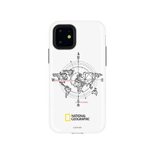 National Geographic iPhone 11 Compass Case Double Protective �z���C�g(NG17177i61R) �d����݌ɕi