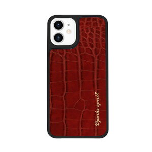 DPARKS iPhone 12 mini LEATHER COVER CROCO GLOSS ���b�h(DS19772i12) �d����݌ɕi[���[���֑Ώۏ��i]