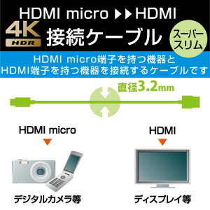 �yP5E�z�G���R�� �f�W�J���pHDMI�P�[�u�� �X�[�p�[�X���� micro 1.5m DGW-HD14SSU15BK(DGW-HD14SSU15BK) ���[�J�[�݌ɕi