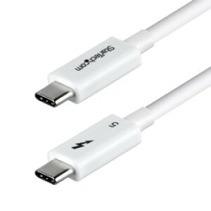 StarTech�Dcom Thunderbolt 5�P�[�u��/80cm/8K60Hz/240W PD/�F�ؕi/�z���C�g(TBLT5MM80CM240WWH) �ڈ��݌�=��