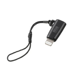 �yP5S�z�T�����T�v���C USB Type-C to Lightning�ϊ��A�_�v�^(MFi�F�؁E�X�g���b�v�t���E�u)(AD-USB30LCFBK) ���[�J�[�݌ɕi