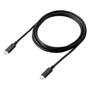 �G���R�� ELECOM USB2.0�P�[�u�� USB Type-C TM - USB Type-C/240W 2m �u���b�N(MPA-CCPE20BK) ���[�J�[�݌ɕi