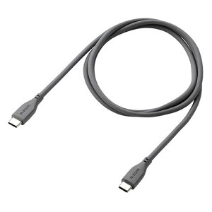 �G���R�� ELECOM USB2.0�P�[�u�� USB Type-C TM - USB Type-C/240W/�Ȃ߂炩 1m �O���[(MPA-CCPESS10GY) ���[�J�[�݌ɕi