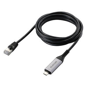 �G���R�� ELECOM USB Type-C TM LAN�ϊ��P�[�u�� 1Gbps 2m(LD-CL1G20BK) ���[�J�[�݌ɕi