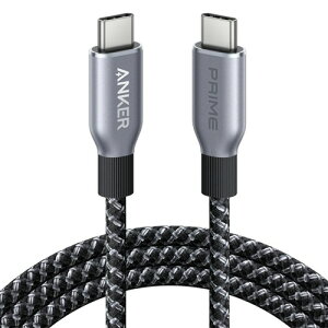 �A���J�[�W���p�� ANKER Prime ���ϋv�i�C���� USB-C&USB-C �P�[�u��(240W) 1.8m 1�{(A88E2N12) �ڈ��݌�=��