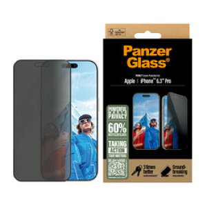 PanzerGlass iPhone 16 Pro PanzerGlass Privacy Screen Protector iPhone Ultra-(P2862JPN) �ڈ��݌�=��