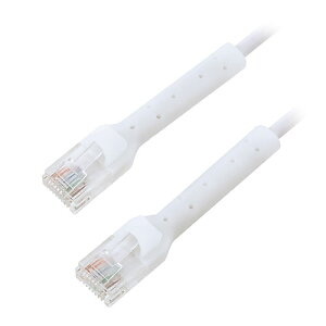 MCO CAT6A �Œ�ł���LAN�P�[�u�� 10m �z���C�g �`��L���R�l�N�^�ŌŒ�ł���LAN�P�[�u��(C6A-K100W) �ڈ��݌�=��