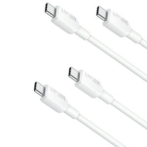 �A���J�[�W���p�� ANKER 310 USB-C&USB-C �P�[�u�� 0.9m �z���C�g 1�p�b�N(2�{)(B81E1021) �ڈ��݌�=��