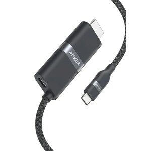 �A���J�[�W���p�� ANKER Nano USB-C&HDMI�P�[�u��(4K ���ϋv�i�C���� 140W) 1.8m 1�{(A87E1012) �ڈ��݌�=��