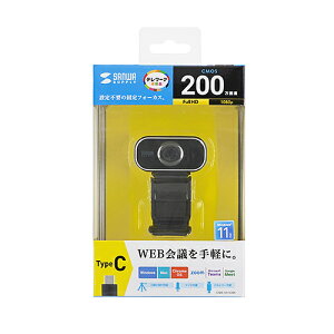 �T�����T�v���C SANWA SUPPLY CMS-V41CBK Type-C WEB�J���� ���[�J�[�݌ɕi