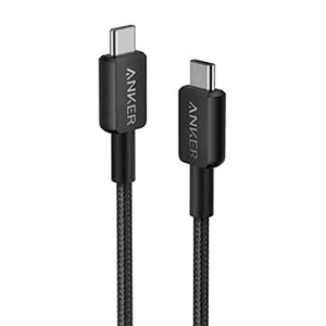 �A���J�[�W���p�� ANKER 322 ���ϋv�i�C���� USB-C&USB-C �P�[�u�� 1.8m �u���b�N 1�{(A81F6N11) �ڈ��݌�=��