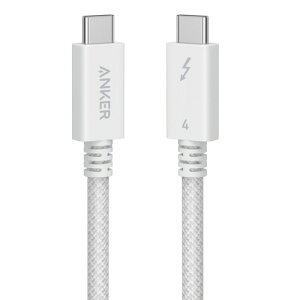 �A���J�[�W���p�� ANKER Prime USB-C&USB-C�P�[�u�� Thunderbolt4(240W) 1.0m �z���C�g 1�{(A84N0021) �ڈ��݌�=��