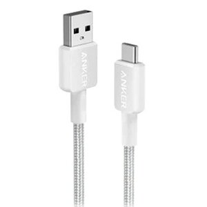 �A���J�[�W���p�� ANKER 322 USB-C&USB-A �P�[�u��(USB2.0�Ή�) 0.9m �z���C�g 1�{(A81H5N21) �ڈ��݌�=��