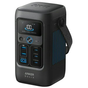 �A���J�[�W���p�� �|�[�^�u���d�� Solix C200 DC Portable Power Station 192Wh �u���b�N 1��(A1727511) �ڈ��݌�=��