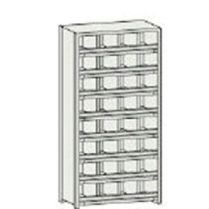 TRUSCO KC-M�^�敪�I�O����t 875×250×H1800mm 4��8�i 1��(KC-4080M) �ڈ��݌�=��