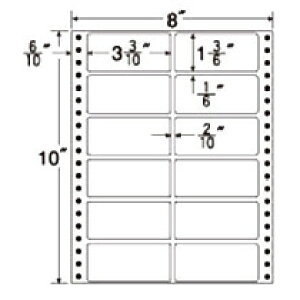 ���m��� �i�i�t�H�[�� �A�����x�� M�^�C�v 8×10�C���` 12�� 84×38mm 1��(500��)(MT8C) �ڈ��݌�=��