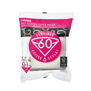 HARIO V60�p�y�[�p�[�t�B���^�[01W 100��(VCF-01-100W) �ڈ��݌�=��