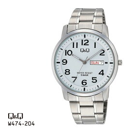 シチズン Q&Q ステンレスモデル アナログ 腕時計 メンズ W474-204 チプシチ お取り寄せ 全国送料無料 ネコポス限定
