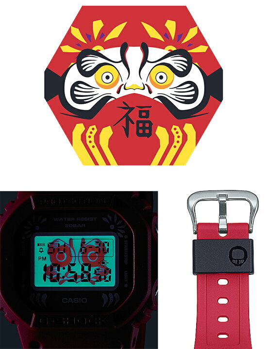 楽天市場】G-SHOCK Gショック 達磨 限定モデル DW-5600DA-4JR CASIO 