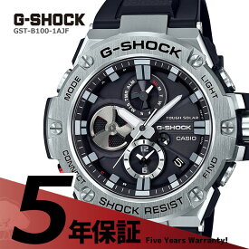 G-SHOCK gショック G-SHOCK gショック Gショック GST-B100-1AJF カシオ CASIO G-STEEL Gスチール スマートフォンリンク機能搭載 クロノグラフ 黒 ブラック メンズ 腕時計