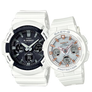 �y�A�E�H�b�` �y�A�Z�b�g G-SHOCK x BABY-G G�V���b�N �x�r�[G �J�V�I CASIO �f�W�A�i �z���C�g GAW-100B-7AJF BGA-2500-7AJF