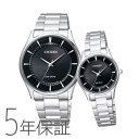 ペアウォッチ ペアセット Citizen Collection ペア 腕時計 メタルバンド 黒 ブラック シチズンコレクション BJ6480-51E/EM040...