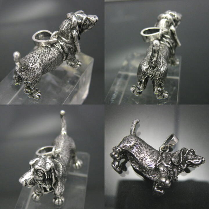 楽天市場】銀の犬 バセットハウンドペンダント シルバー925 Silver925 