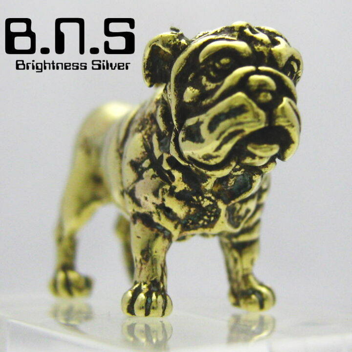 楽天市場】金色の犬 ブルドッグペンダント【毛並み表現なし】 ブラス 