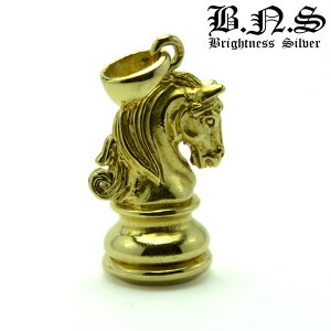 チェスの駒 チェスピース"ナイト"ペンダント 真鍮製 真ちゅう ブラス (Chess pieces、ボードゲーム、将棋、囲碁、騎士、馬 、ウマ)
