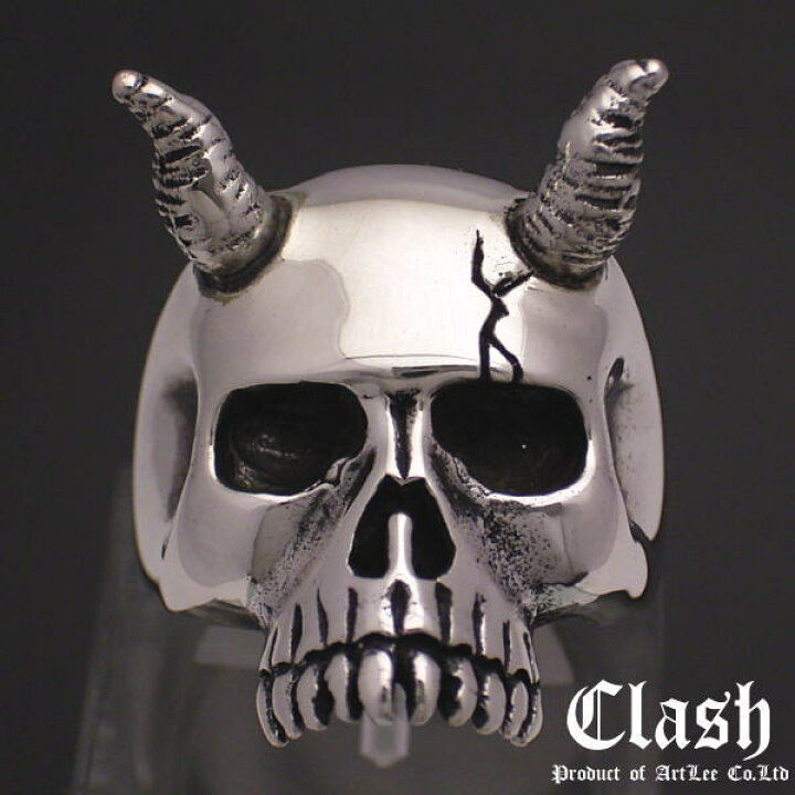 楽天市場】Clash 鬼スカルリング シルバー925 (おに,オニ,妖怪,地獄 
