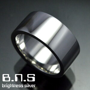 平打ちシルバーリング 10mm シルバー925 ペアリングにも最適 (男性用 女性用 メンズ レディース シンプル 結婚 指輪 マリッジリング 刻印可 刻印無料 銀)【ring-515-R34VH】