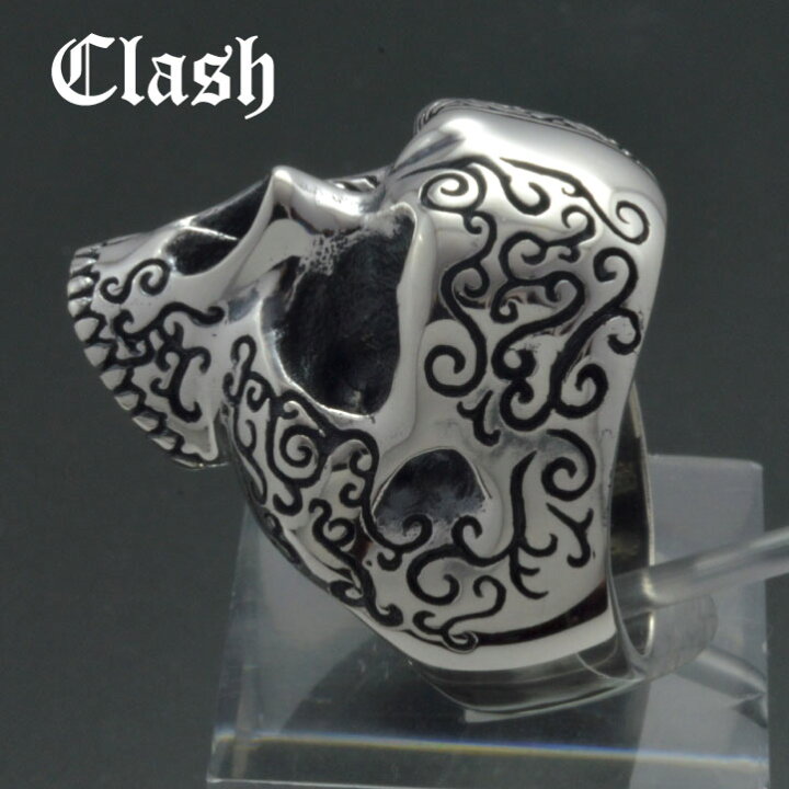 楽天市場】Clash タトゥースカルリング シルバー925 銀製 (skull ring 