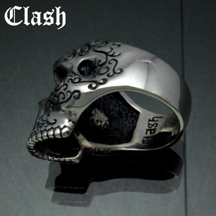 楽天市場】Clash タトゥースカルリング シルバー925 銀製 (skull ring 