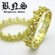 王冠の指輪 ゴールドクラウンバンドリング 真鍮製 真ちゅう【ring-678-RB79】