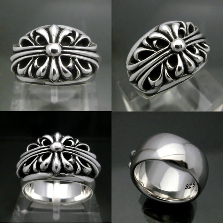 楽天市場】フローラルゴシッククロスリング シルバー925 銀 Silver925 