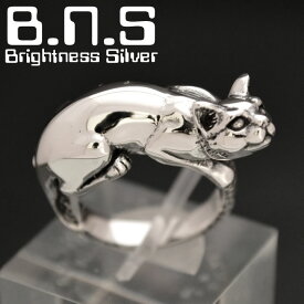 銀の猫の指輪 ネコリング シルバー925 銀 silver925 ねこ　cat　キャット　仔猫【ring-719】【R92】