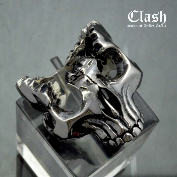 楽天市場】Clash ブロークンスカルリング シルバー925 (broken skull 