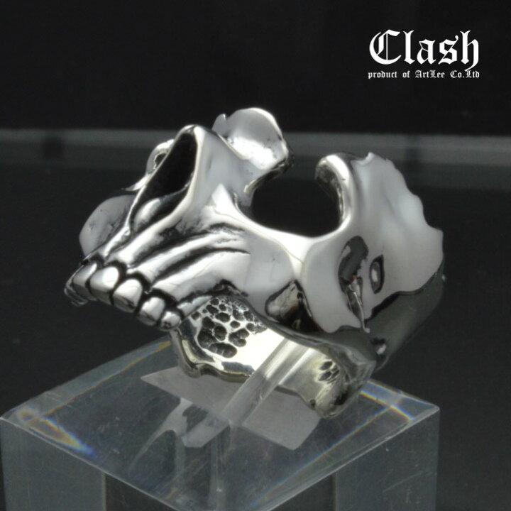 楽天市場】Clash ブロークンスカルリング シルバー925 (broken skull 