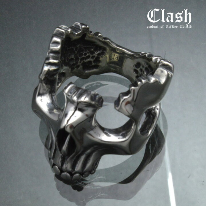 楽天市場】Clash ブロークンスカルリング シルバー925 (broken skull 