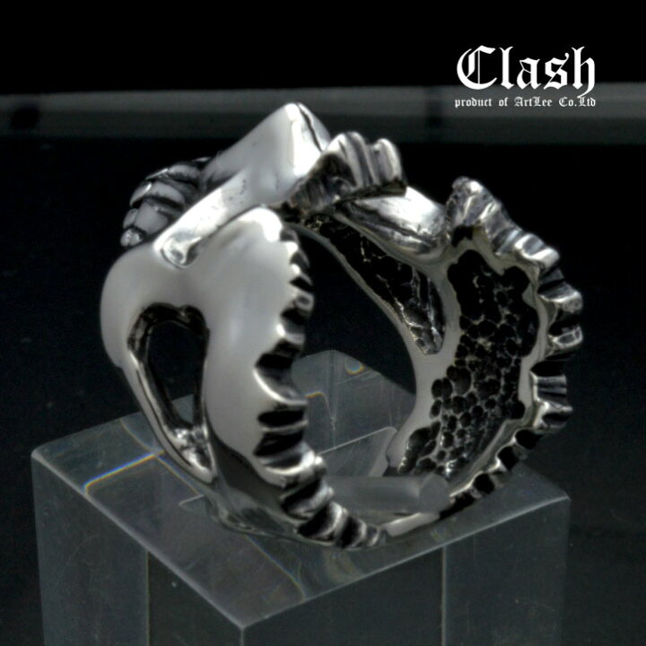 楽天市場】Clash ブロークンスカルリング シルバー925 (broken skull 