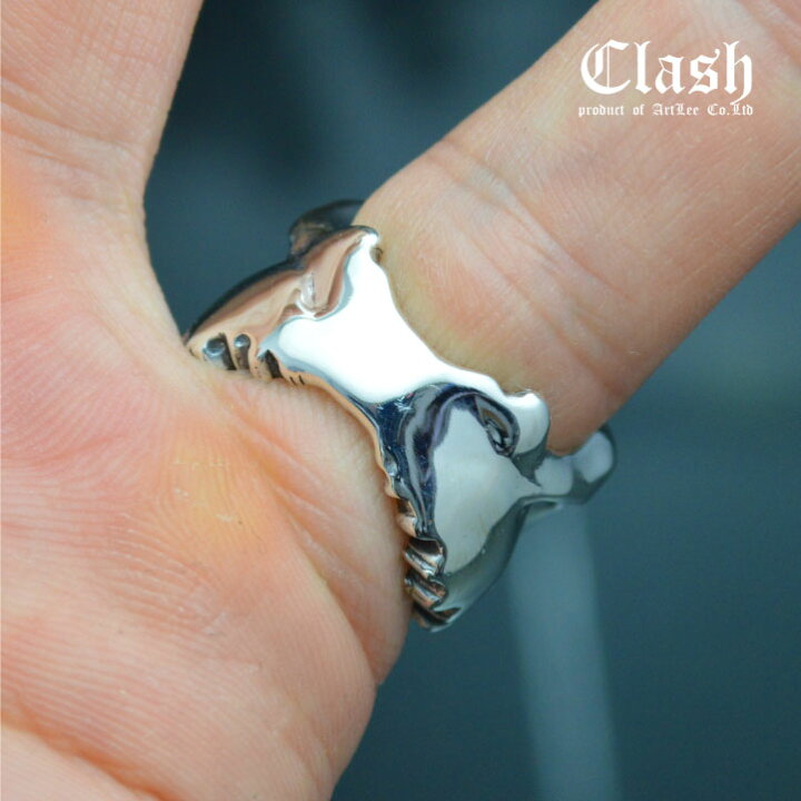 楽天市場】Clash ブロークンスカルリング シルバー925 (broken skull 