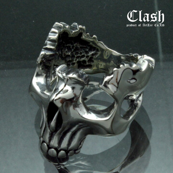楽天市場】Clash ブロークンスカルリング シルバー925 (broken skull 