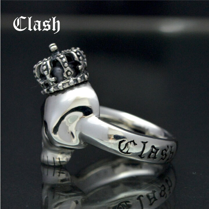 楽天市場】Clash クラウンベイビースカルリング 王冠、シルバー925 