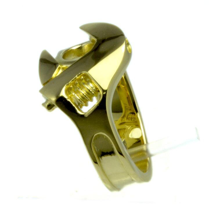 楽天市場】工具の指輪 ゴールドモンキーレンチリング 真ちゅう製 真鍮 ブラス brass スパナ モンキースパナ : ブライトネスシルバー