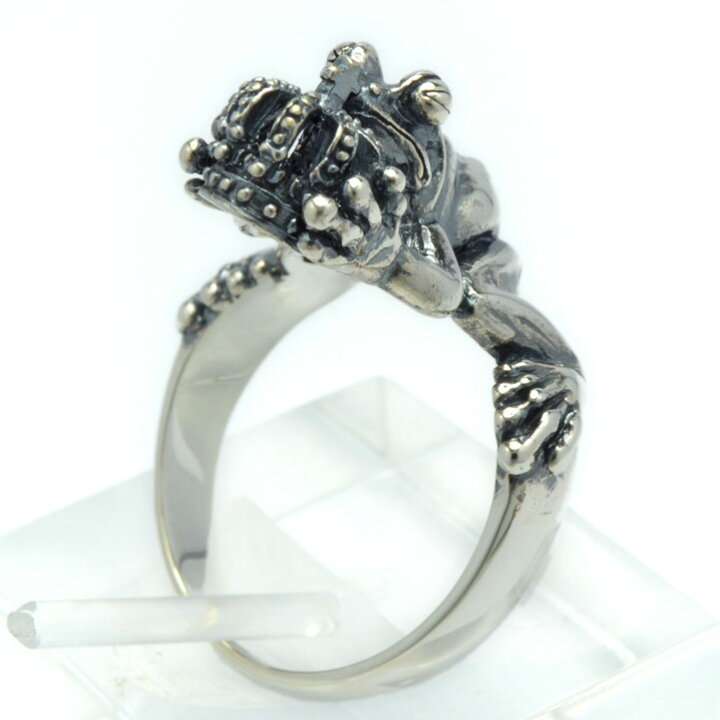 楽天市場 銀の蛙と王冠の指輪 カエルの王さまリング シルバー925 銀 Silver925 かえる カエルリング 日本雨蛙 あまがえる ニホンアマガエル 蛙 クラウン Ring 744 R115 ブライトネスシルバー