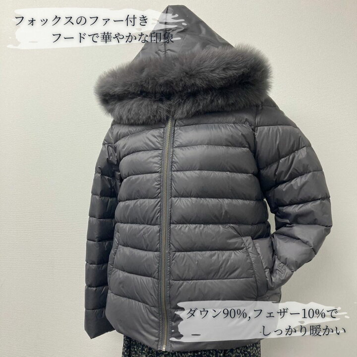 楽天市場】【送料無料】 ダウン90% リアルファー付き ダウンジャケット 