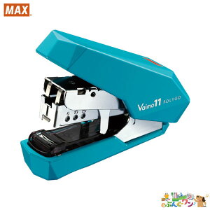 ★マックス(MAX)フラットホッチキス<バイモ11ポリゴ>(No.11-1M針/1箱付)HD-11SFLK/B/ブルー【4171960】